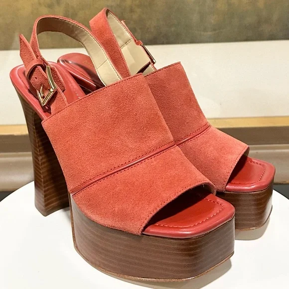 🌸MICHAEL KORS🌸 Rye Suede Platform Sandal Size: 7M - Picture 6 of 14